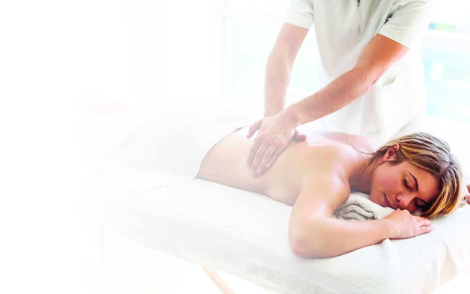 Massage Therapist Back massage