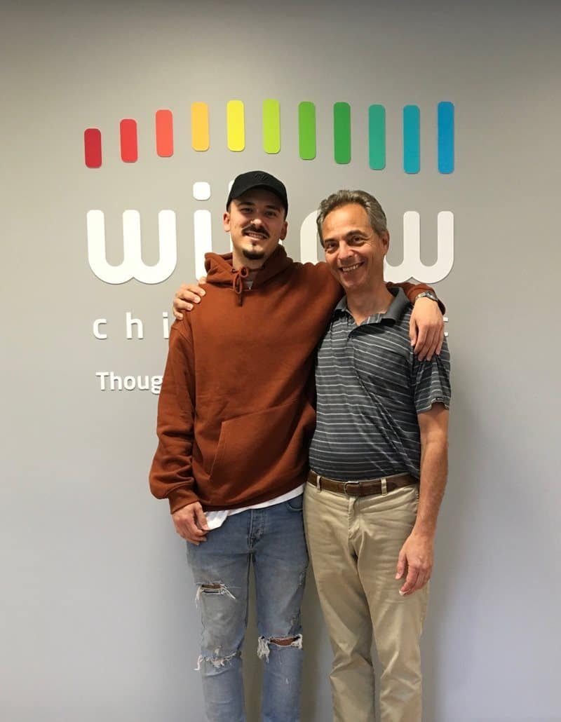 Rolf with a patient Willow Chiropractic