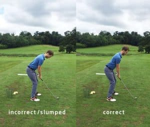 Golf posture example