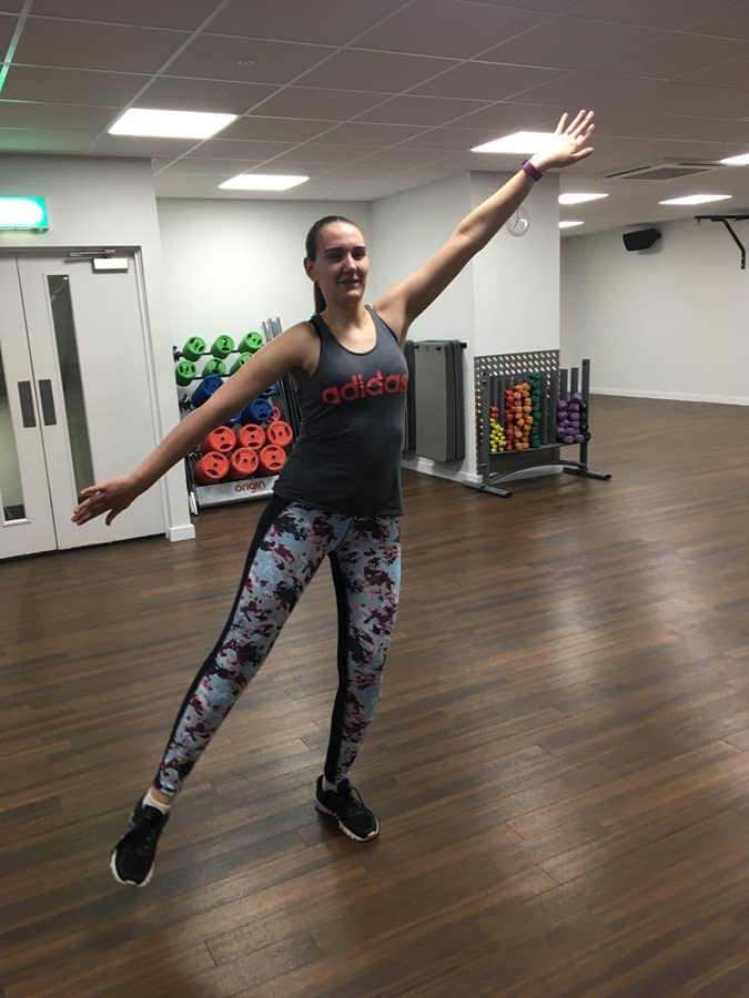 Laura exercising Willow Chiropractic