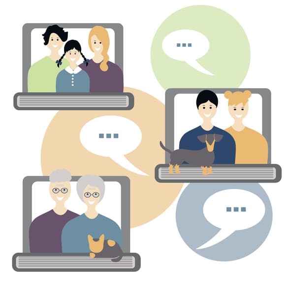 Stay connected with friends and family