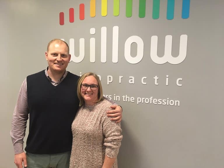 Gus Nixon and patient Willow Chiropractic