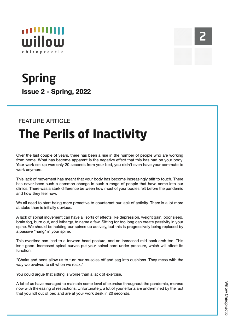 the perils of inactivity