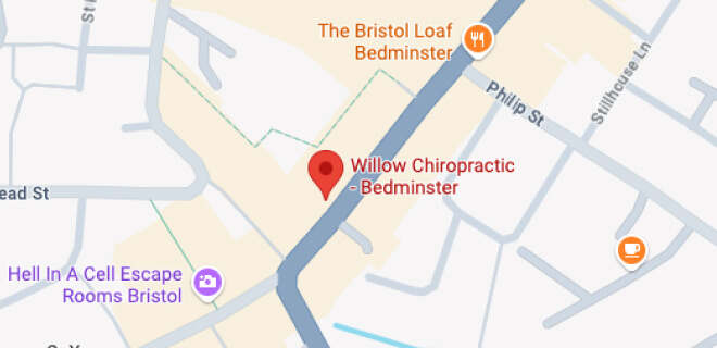 Map for Willow Chiropractic – Bedminster