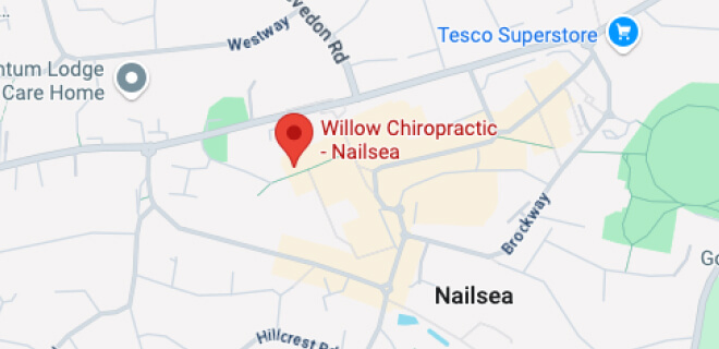 Map for Willow Chiropractic – Nailsea